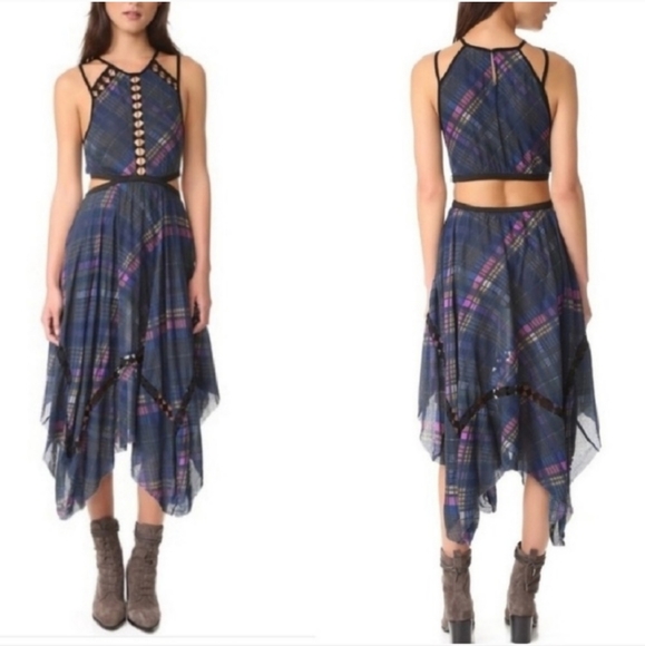 NWT Free People Glasgow Cut Out Dress - Picture 2 of 6